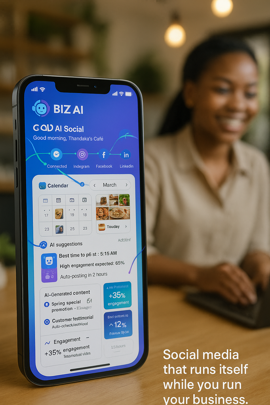 BizAI Social App